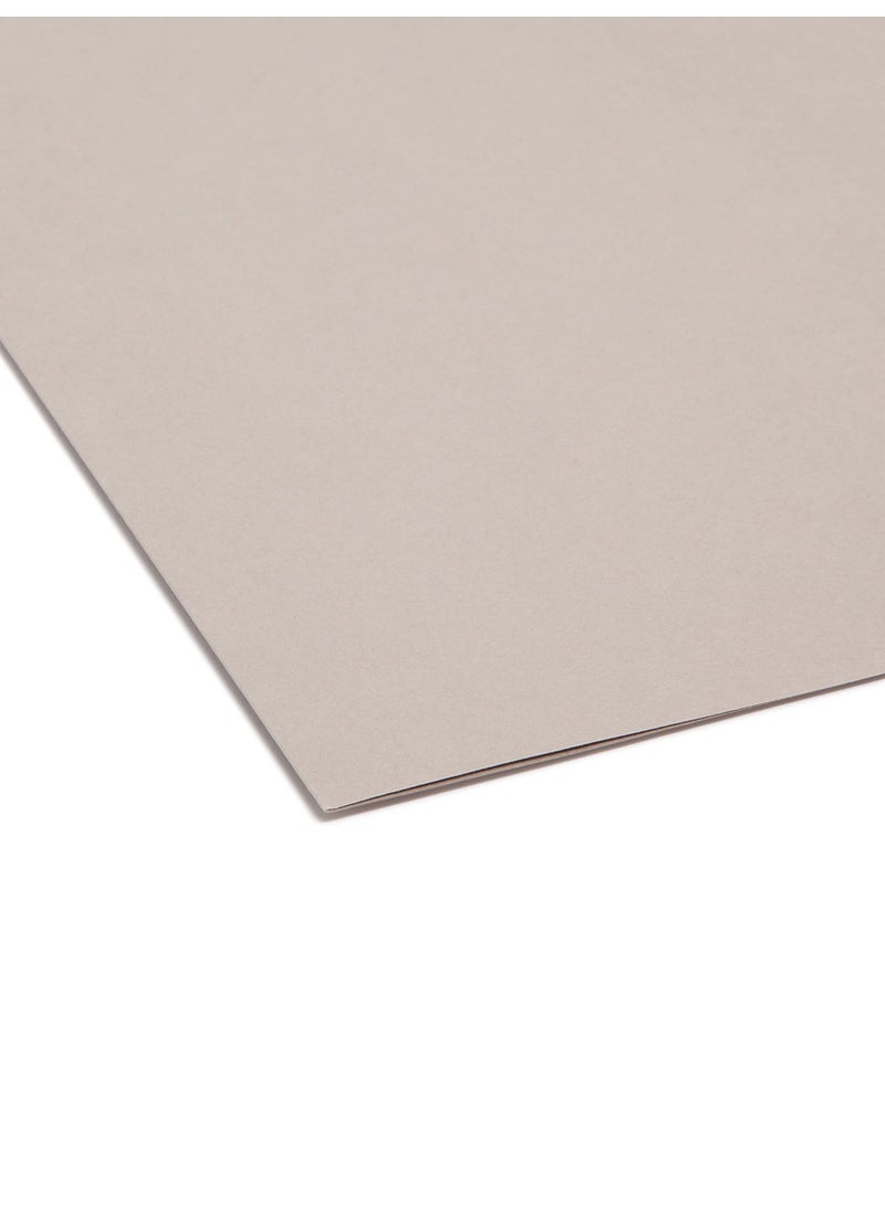 Smead Smead TUFF Hanging File Folder with Easy Slide Tab, 1/3-Cut Sliding Tab, Letter Size, Steel Gray, 18 per Box (64092, Rod Color May Vary)  - Image 4