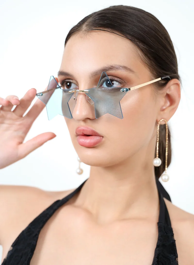 Woggles  Ciel Blue Star Sunglasses  | Best Price UAE