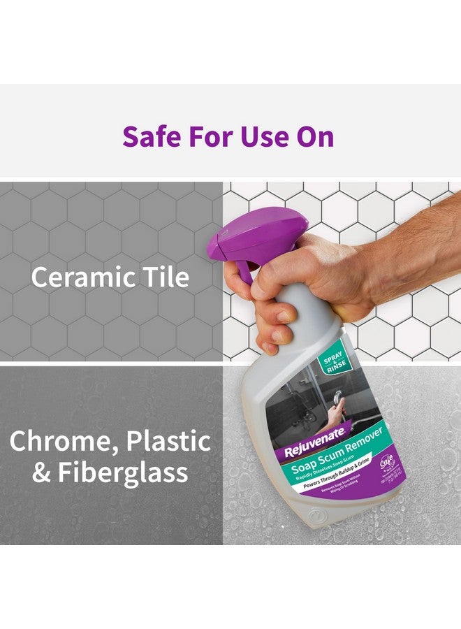 Rejuvenate Soap Scum Remover, 32 Ounces, Easily Dissolves Soap Scum Without Scrubbing - Image 3