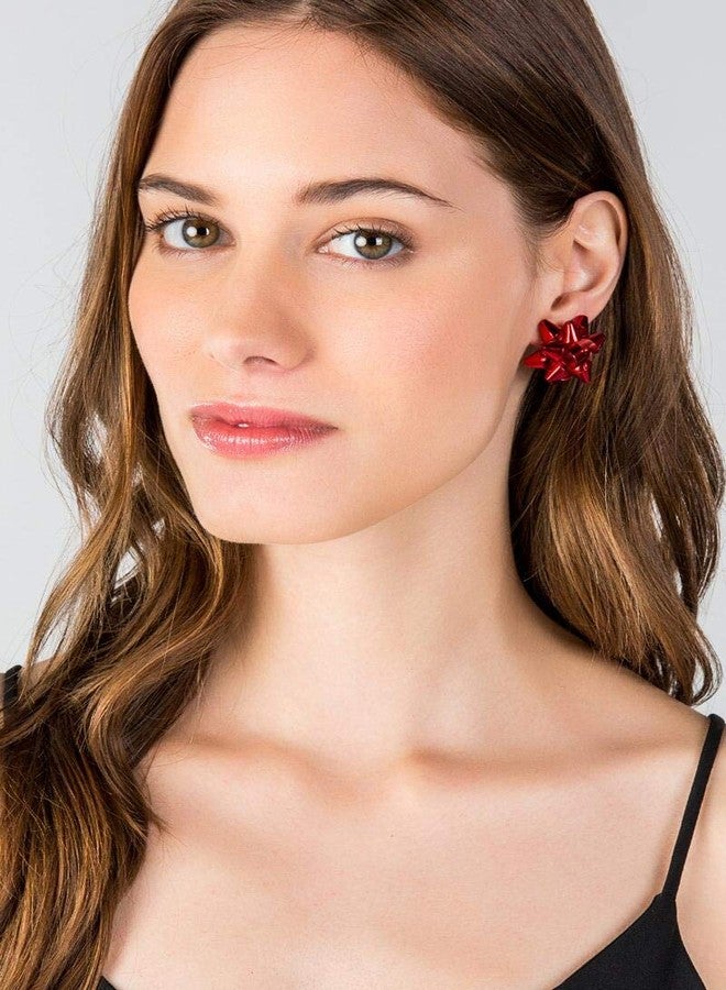 NLCAC 6 Pairs Christmas Earrings Xmas Holiday Present Bow Earrings Bulb Drop Dangle Earrings Christmas Party Jewelry - Image 2