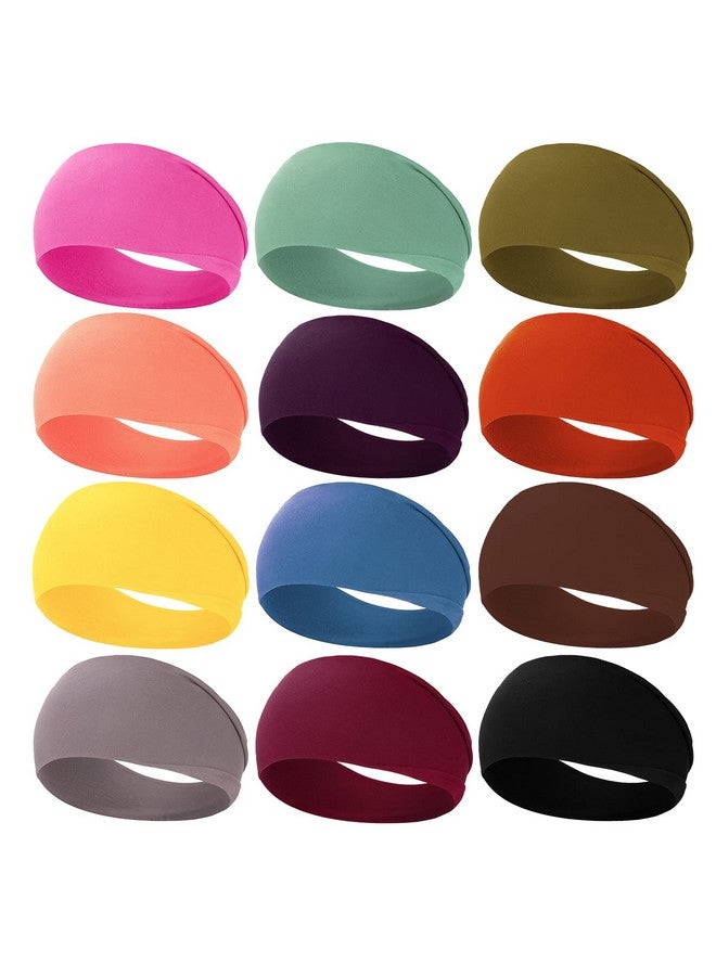 RITOPER Head Bands For Women'S Hair Extra Soft Workout Wide Yoga Running Headbands For Women Non Slip Sweat Band Elastic Thick Hair Bands For Women'S Hair Trendy Womens Headbands Hair Wrap - Image 2