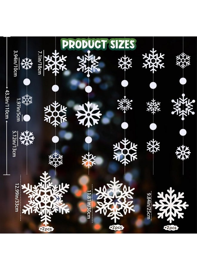 Winter Christmas Snowflake Decorations, White Paper Snowflakes Hanging Large Snowflake Garland for Winter Wonderland Decorations, Holiday Christmas New Year Indoor Home Decor - pzsku/ZE394BEF0A58C854A8F6DZ/45/_/1740982924/d112a674-2e6b-46ee-ad0e-25fe44c357c4