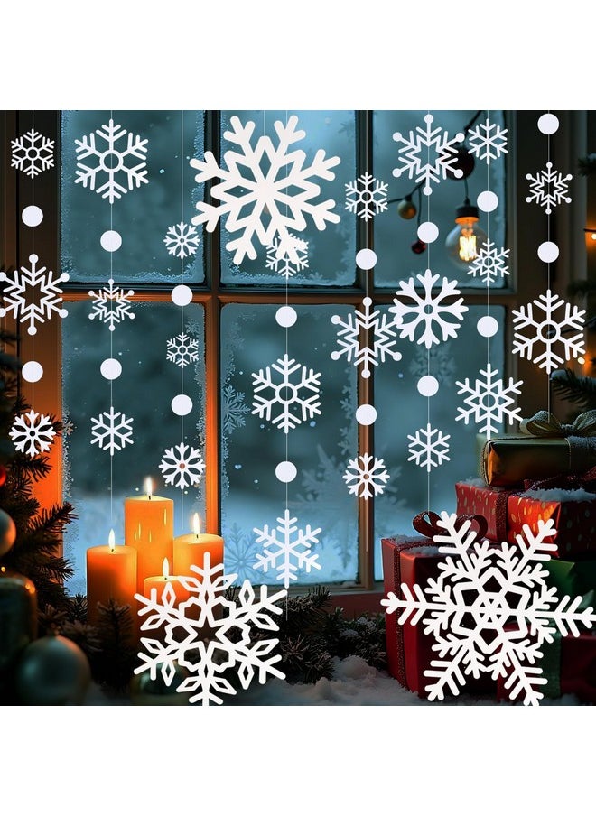 Winter Christmas Snowflake Decorations, White Paper Snowflakes Hanging Large Snowflake Garland for Winter Wonderland Decorations, Holiday Christmas New Year Indoor Home Decor - pzsku/ZE394BEF0A58C854A8F6DZ/45/_/1740982925/5899545f-b52a-4a10-9480-7625e1339c6d