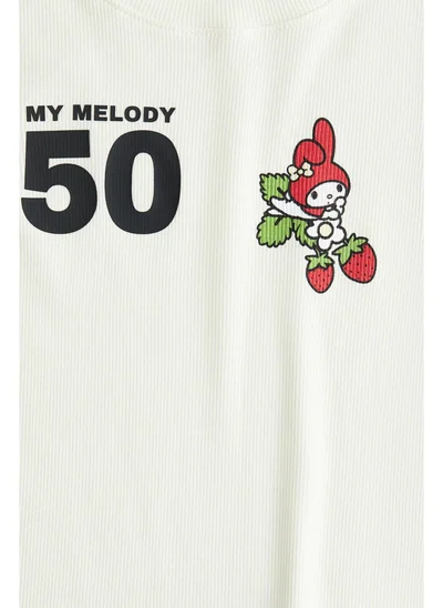 اتش اند ام Printed jersey top