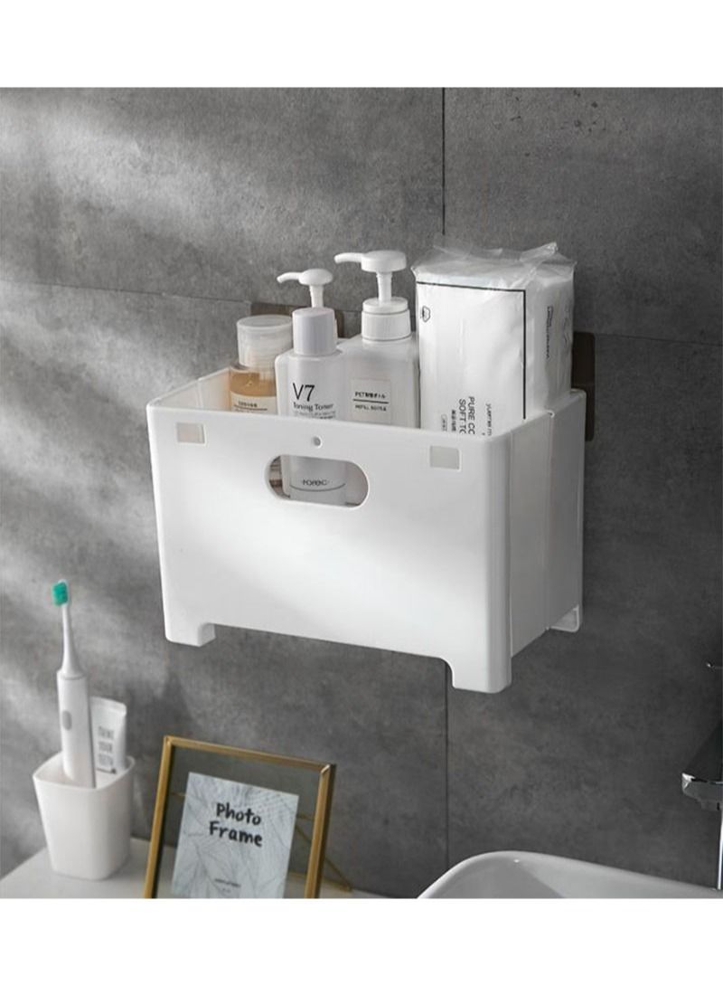 إزدنك سلة غسيل للحمام قابلة للطي على الحائط ، سلة تخزين ملابس قذرة ، حقيبة غسيل قابلة للطي ، منظم غسيل للحمام - Image 2