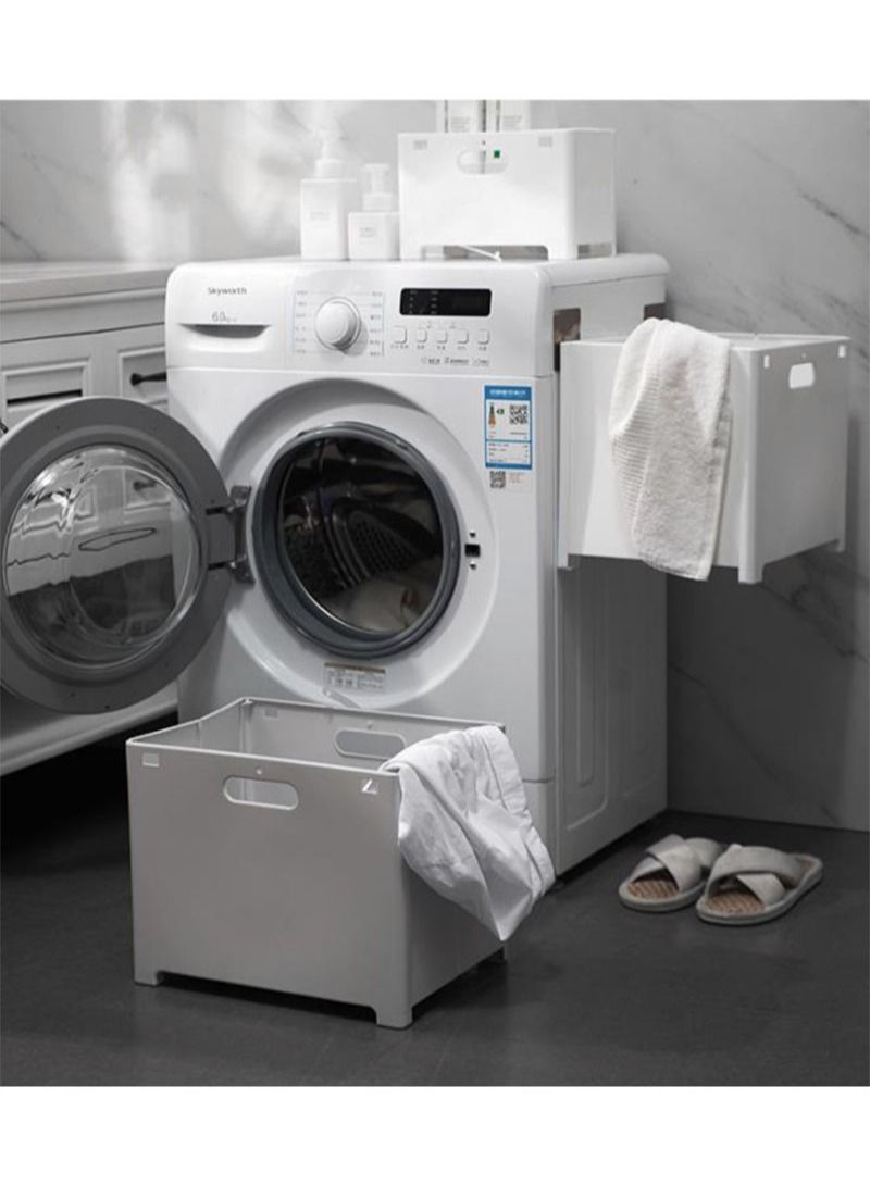 إزدنك سلة غسيل للحمام قابلة للطي على الحائط ، سلة تخزين ملابس قذرة ، حقيبة غسيل قابلة للطي ، منظم غسيل للحمام - Image 5