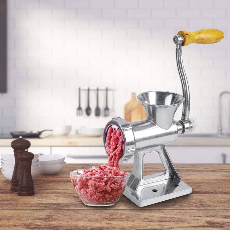 klarako Meat Grinder Manual Mincer Hand Crank Sausage Stuffer Maker Beef and Pork Meat Grinding Machine for Home Kitchen Homemade Burger Patties - Image 3