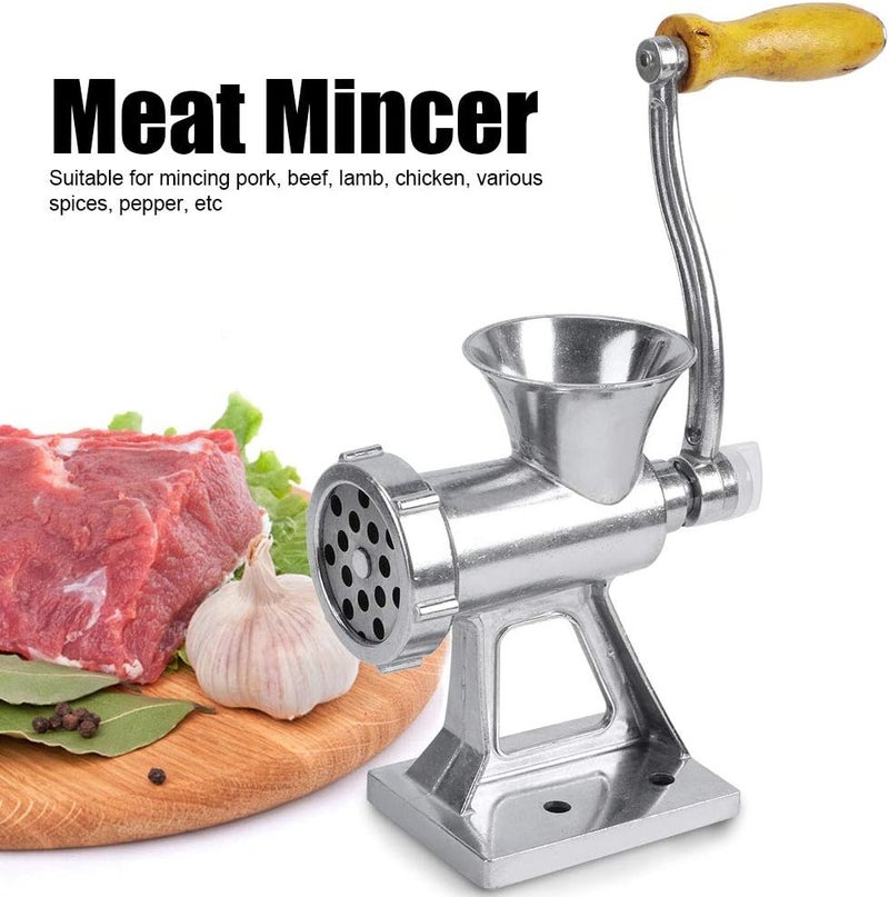 klarako Meat Grinder Manual Mincer Hand Crank Sausage Stuffer Maker Beef and Pork Meat Grinding Machine for Home Kitchen Homemade Burger Patties - Image 2