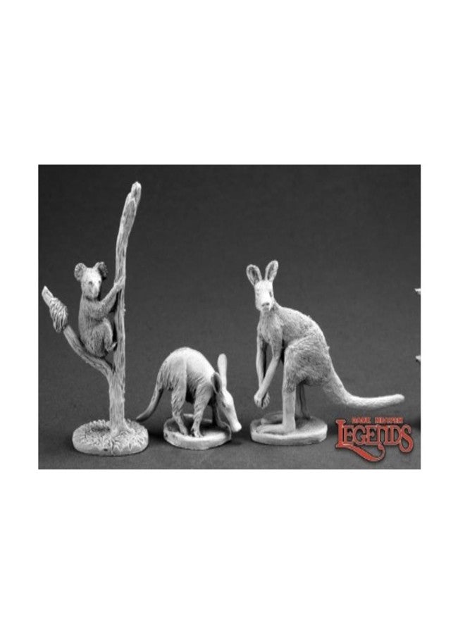 Aardvark Kangaroo Koala Dark Heaven Legends Miniature by Reaper