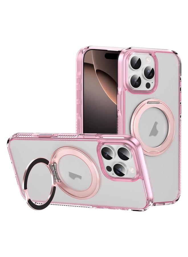 S-TOP Case For iPhone 16 Pro Translucent Frosted MagSafe Holder Phone Case with AI Button - Image 1