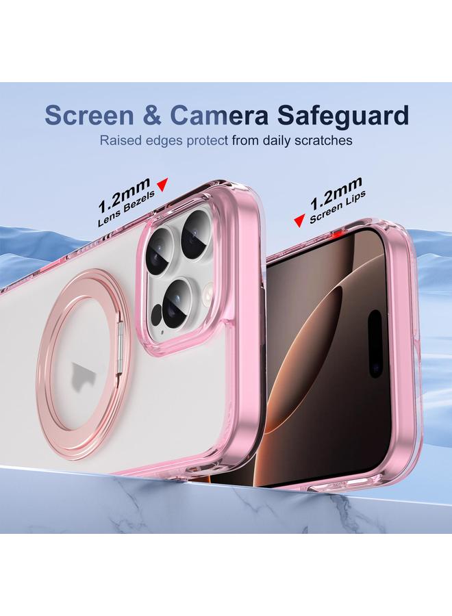 S-TOP Case For iPhone 16 Pro Translucent Frosted MagSafe Holder Phone Case with AI Button - Image 4