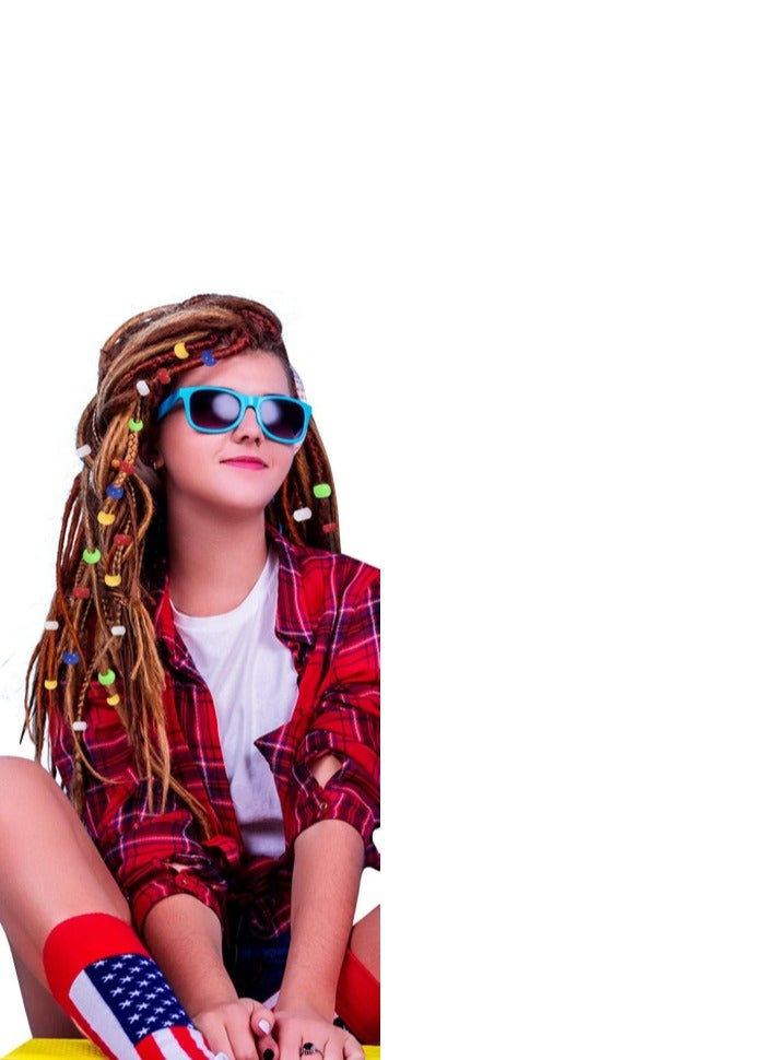 165g Black Brown Synthetic Experiment Braiding Hair, Jumbo Braids, 3 HK AY2 - Image 4