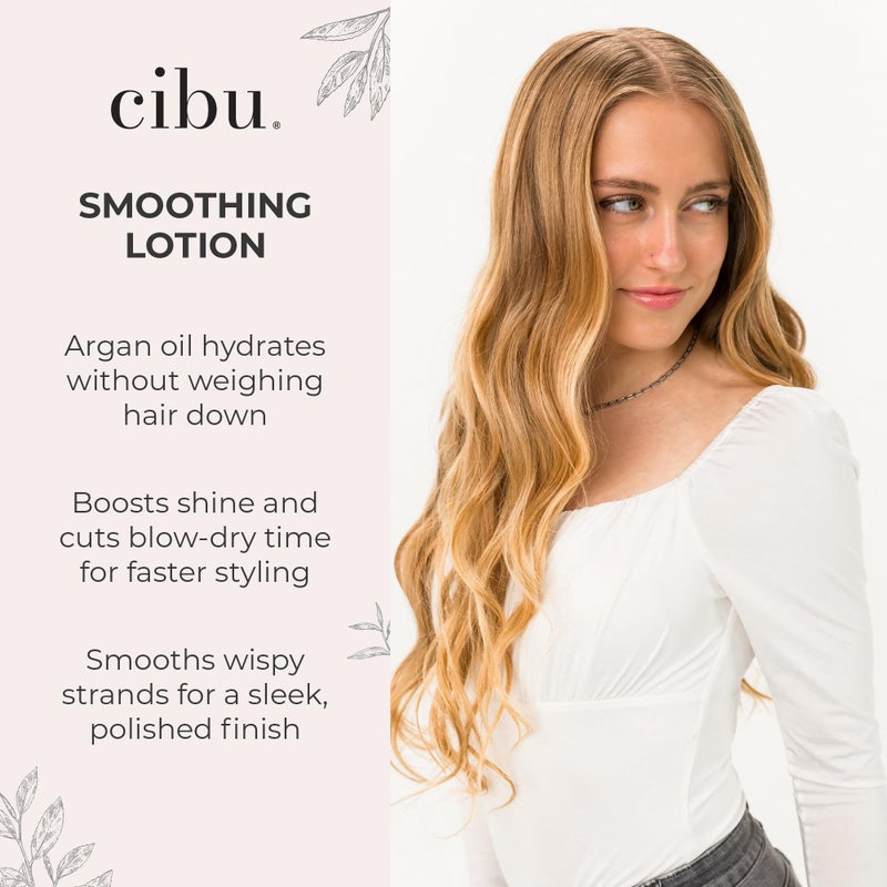 Cibu Smoothing Lotion | Styling Cream for Straightening Hair | At Home Smoothing Treatment | Anti Frizz Creme | Hair Straightener | Flyaway Smoother | 8 Ounces - Image 4