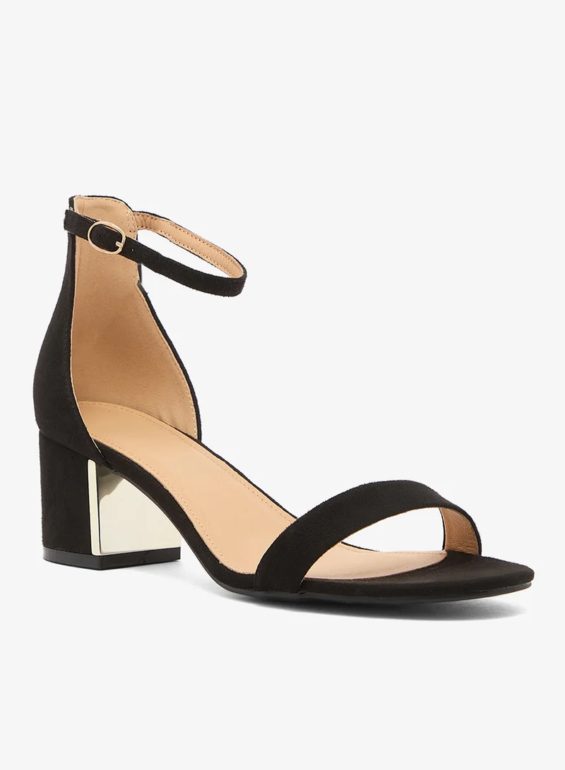 ترافل من نمشي صنادل كلاسيكية بكعب قصير