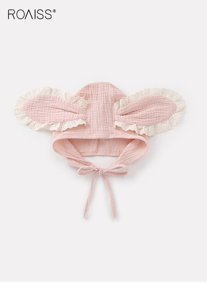 رويس طقم رومبر للأطفال مع قبعة، بذلة لعب مريحة للبشرة للأطفال، بيجامة مريحة وقابلة للتنفس مع أكمام مكشكشة، بيجامة طويلة الأكمام للأطفال، ملابس نوم قطنية للأطفال حديثي الولادة، مناسبة للارتداء اليومي، التجمعات العائلية، صور الوالدين والأطفال - Image 5