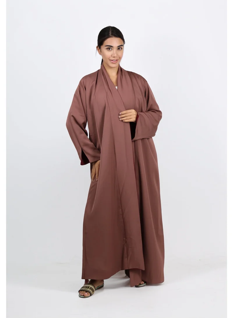 جميلة عباية ثنائية اللون قابلة للعكس