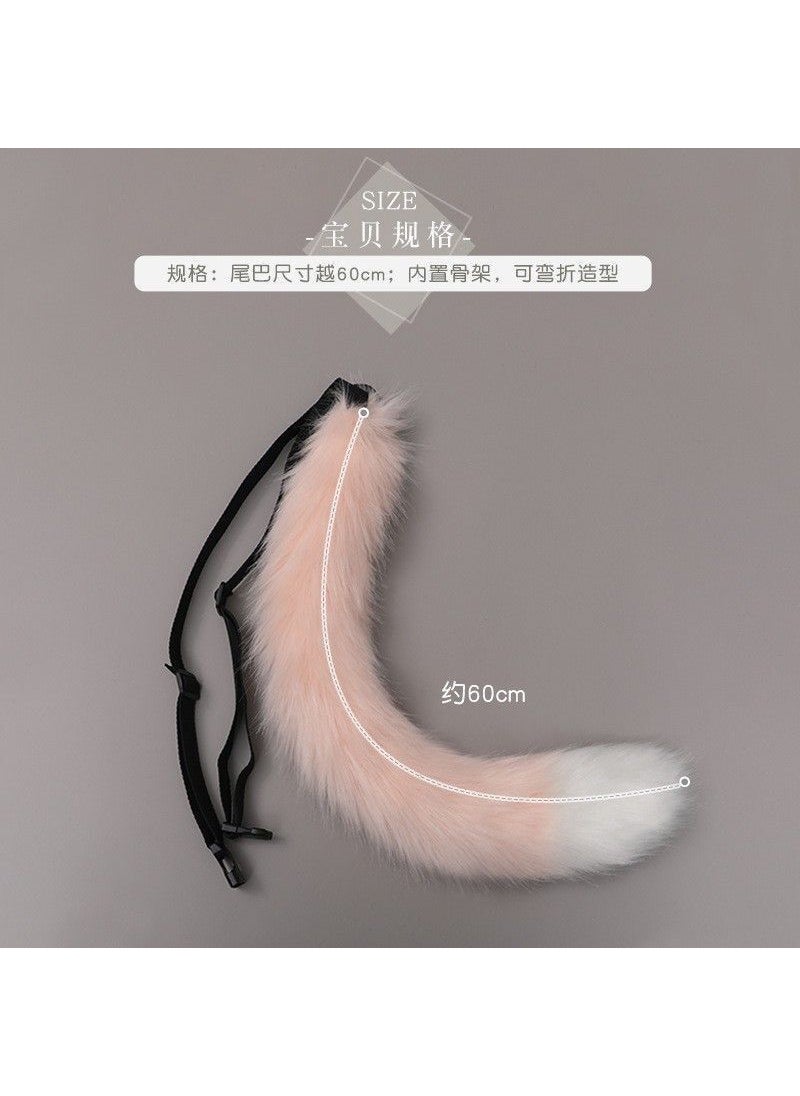 Generic - 2023 Cute Fox Tail Cosplay Cat Accessory Set White - Image 1