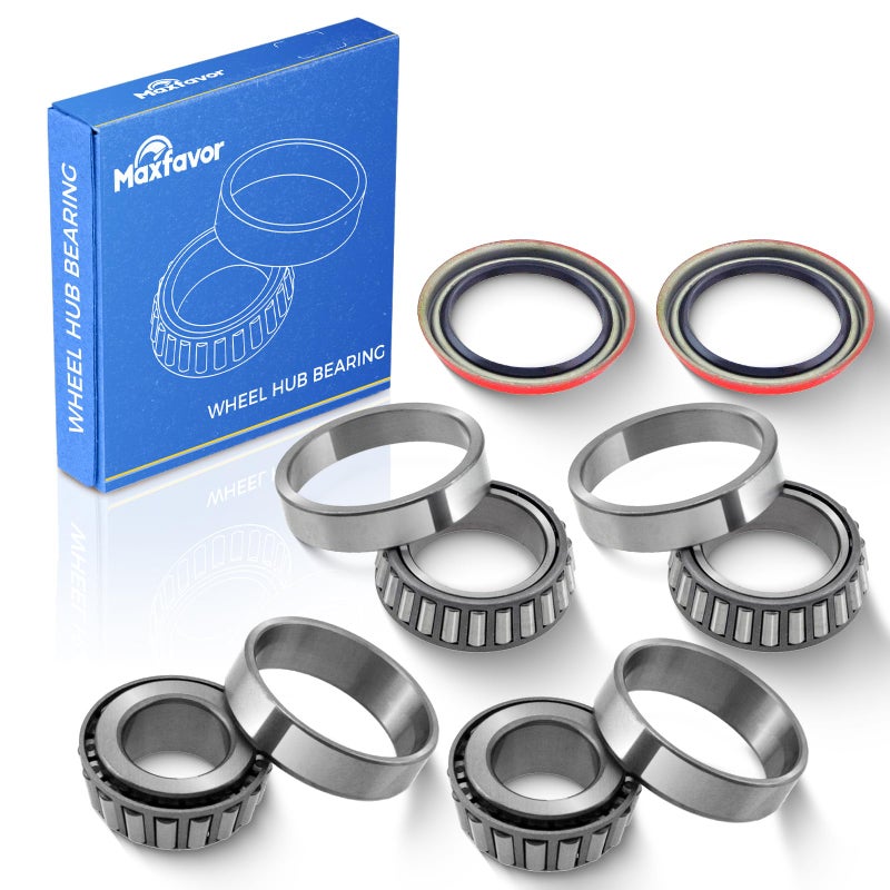 Maxfavor 6PCS Front Wheel Bearing Seal Kit Assembly Fit for Chevrolet 19711980 1981 1982 1983 1984 1985 1986 C10 Suburban Silverado Custom Base 62L 50L 57L 74L
