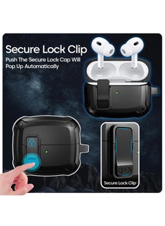 Sounce Sounce AirPods Pro 2 Case Cover with Mag-Safe & 4-in-1 Cleaning Pen Combo with Keychain, Wireless Charging Protective Magnetic Case Accessories for Apple AirPod Pro 2 (Black, Airpods Pro 2 (Kit))  - Image 4