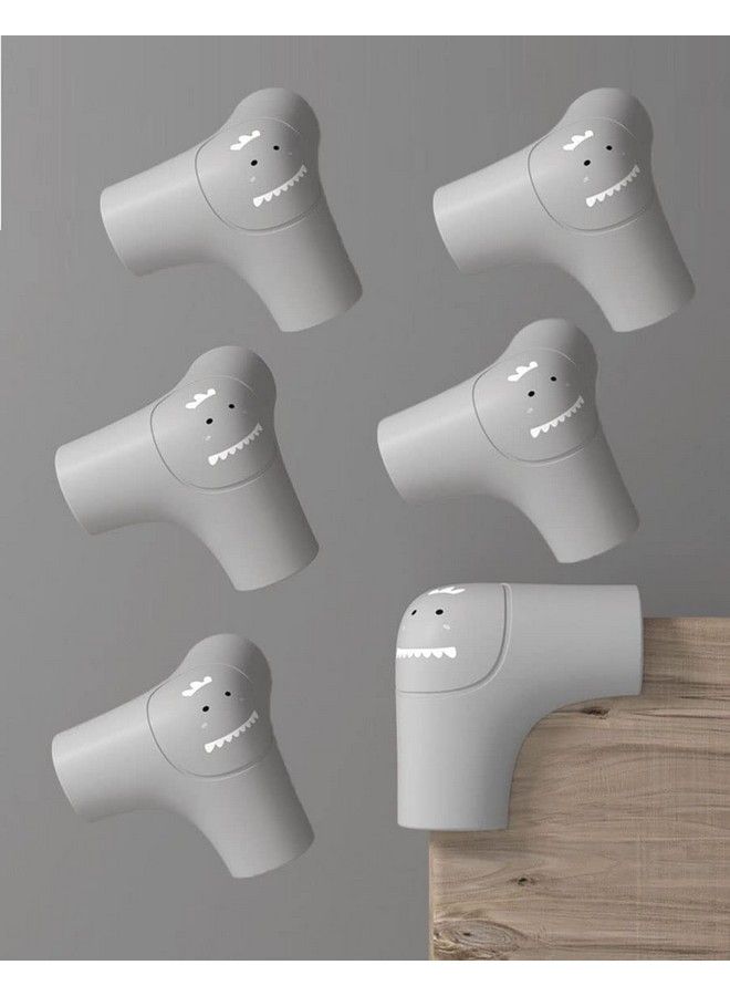 P-Plus International Soft Baby Proofing Corner Guards & Edge Protectors Pre Taped Table Corner Protector Child Safety Furniture Bumper Sharp Corner Cushions(Grey Pack Of 6) - Image 2