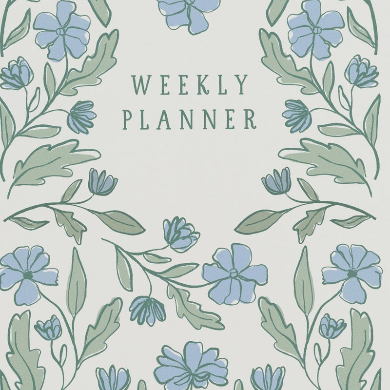 Minted Botanical 2026 Weekly & Monthly Undated Planner, 5.5" x 8.5" Floral Spiral Bound Planner Notebook for School, Work, 132 Pages, Undated Monthly & Weekly Layouts with 2026â€“2027 Reference Calendar - Image 4