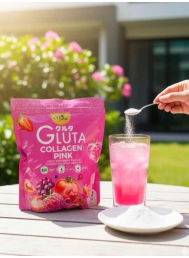ماني عصير الجلوتا كولاجين الوردي - 30 كيسًا - Image 5