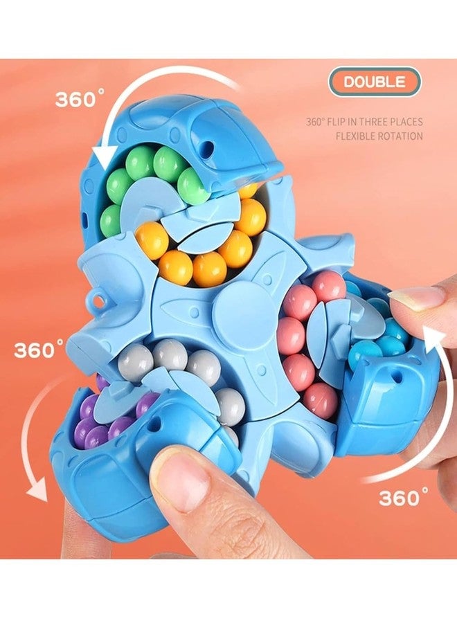 ZINLEY Magic Bean Rotating Cube Toy - 2-in-1 Spinner & Bead Puzzle Fidget Toy for Kids & Adults | Sensory Stress Relief, Anxiety Gift, Educational Handheld Brain Game, Desk & Party Favor - Image 4