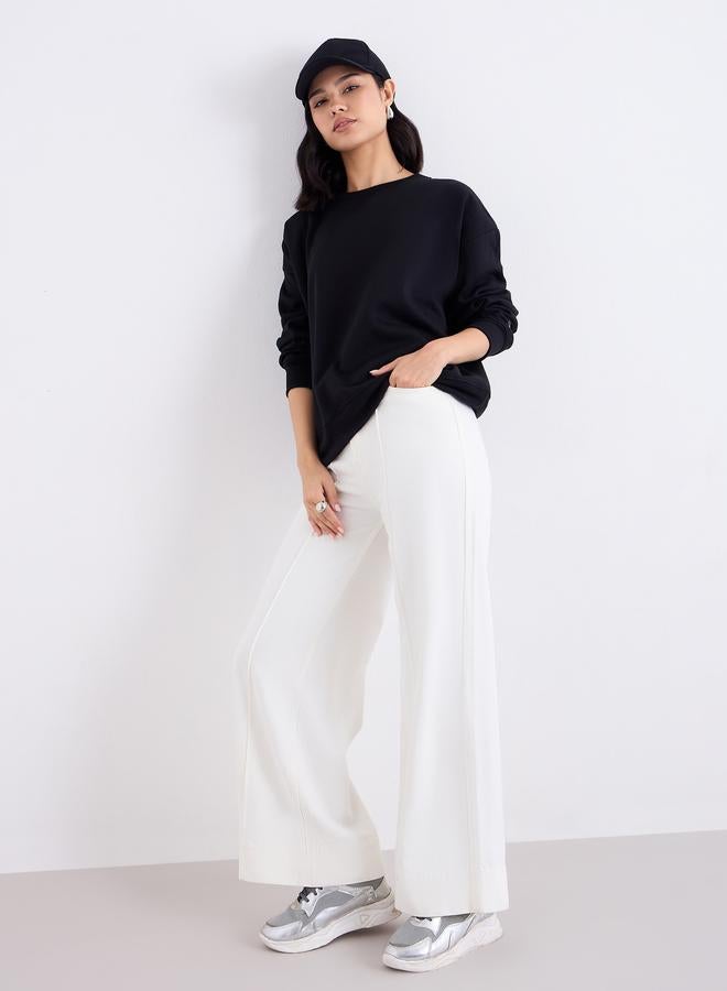 Styli Women Pintuck Detail Wide Leg Jeans - Image 2