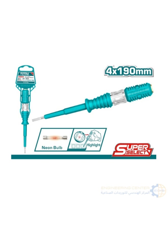 توتال مفك تست كبير 4×190 مم THT291908 توتال - Image 1