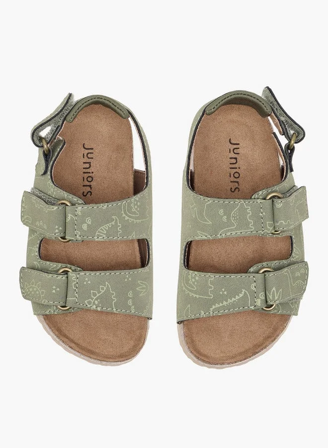 جونيورز صنادل أولاد بطبعة ديناصور مع إغلاق بخطاف وحلقة