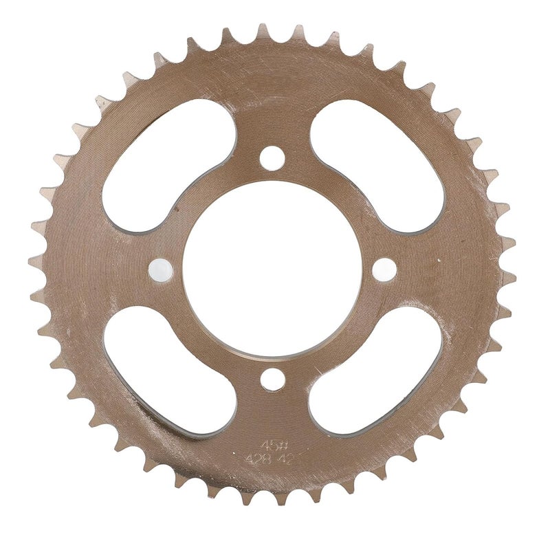 428 Rear Sprocket 42 Tooth Steel Bronze High Toughness Chain Sprocket for Off Road Motorcycle and Bike, Replacement Rear Drive Sprocket with Durable Wear Resistance - Image 1
