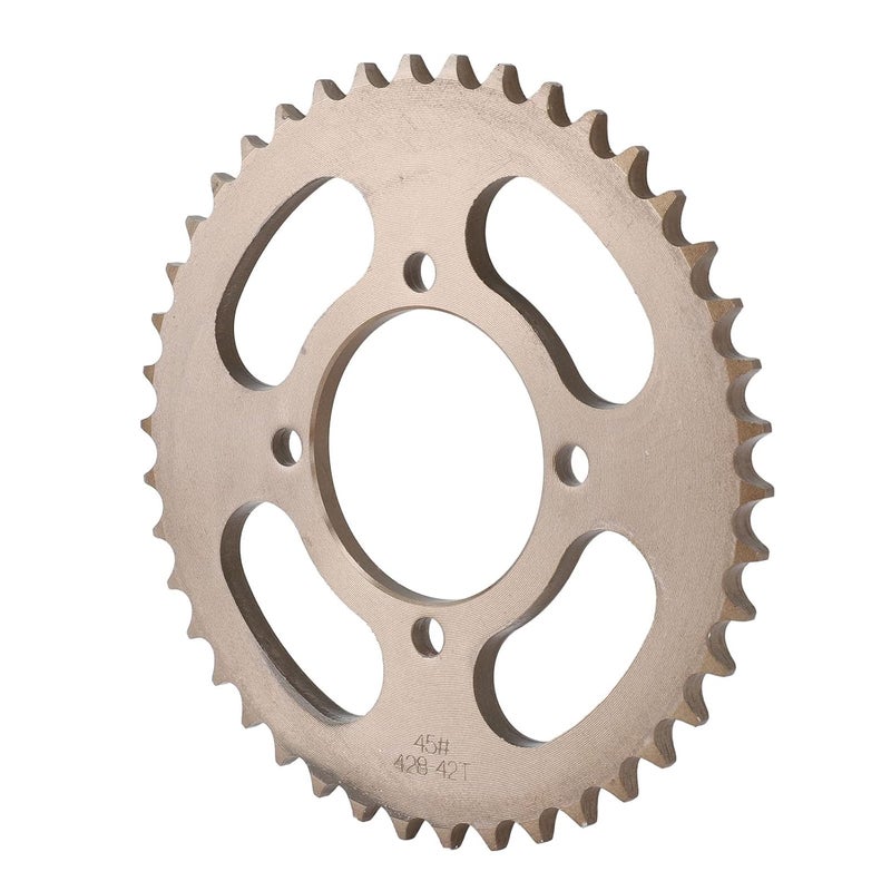 428 Rear Sprocket 42 Tooth Steel Bronze High Toughness Chain Sprocket for Off Road Motorcycle and Bike, Replacement Rear Drive Sprocket with Durable Wear Resistance - Image 4