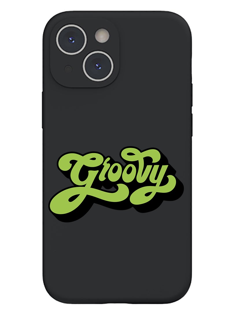 Theodor Protective Slim Fit Case Liquid Silicone Cover with Full Body Protection Anti-Scratch Shockproof Case For iPhone 14 Black  - Hells angels copy - Image 1