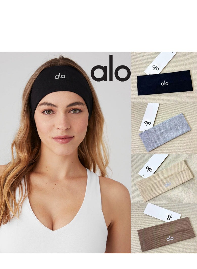 alo Running Hair Bands For Women, Girls' Sport Headbands, Sweat Bands for Sweat-Wicking, Soft Head Bands for Sports, Yoga  - Image 2