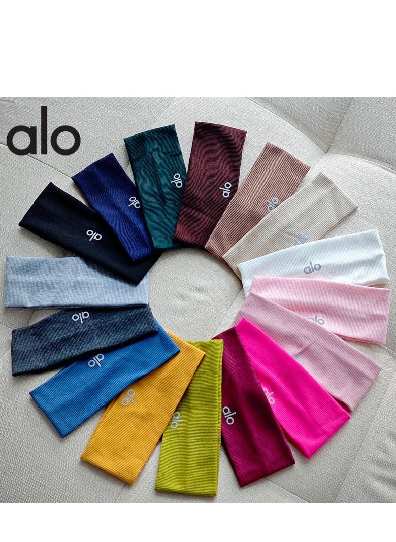 alo Running Hair Bands For Women, Girls' Sport Headbands, Sweat Bands for Sweat-Wicking, Soft Head Bands for Sports, Yoga  - Image 3