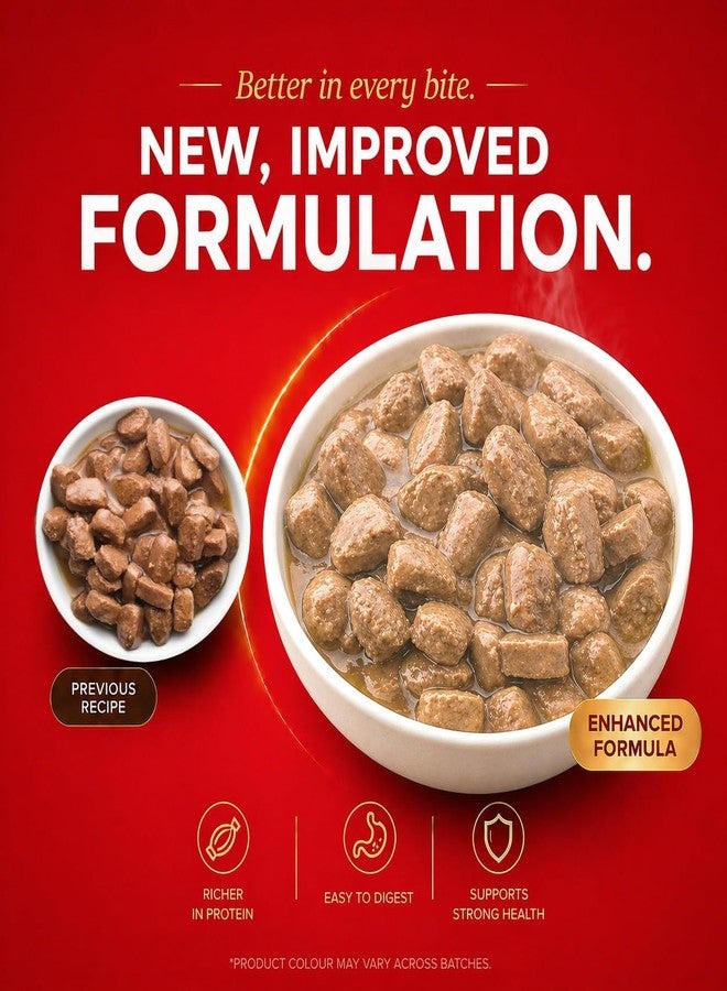 Drools Adult Wet Dog Food 24 Packs (150g X 24) | Real Chicken and Chicken Liver Chunks in Gravy | Support Immunity | Oral Health | Training and Behaviour - Image 2