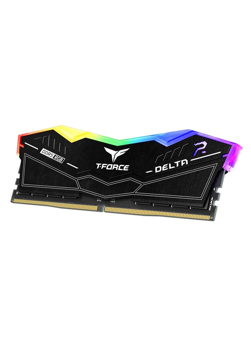 TeamGroup T-Force Delta RGB DDR5 64GB (2x32GB) 6000MHz CL38 1.25V Desktop Memory Kit – Intel XMP 3.0 & AMD EXPO Ready, Ultra-Wide 120° RGB Lighting, Black Heatsink, DIMM, Low-Profile 46.1mm | FF3D564G6000HC38GDDC01  - Image 3
