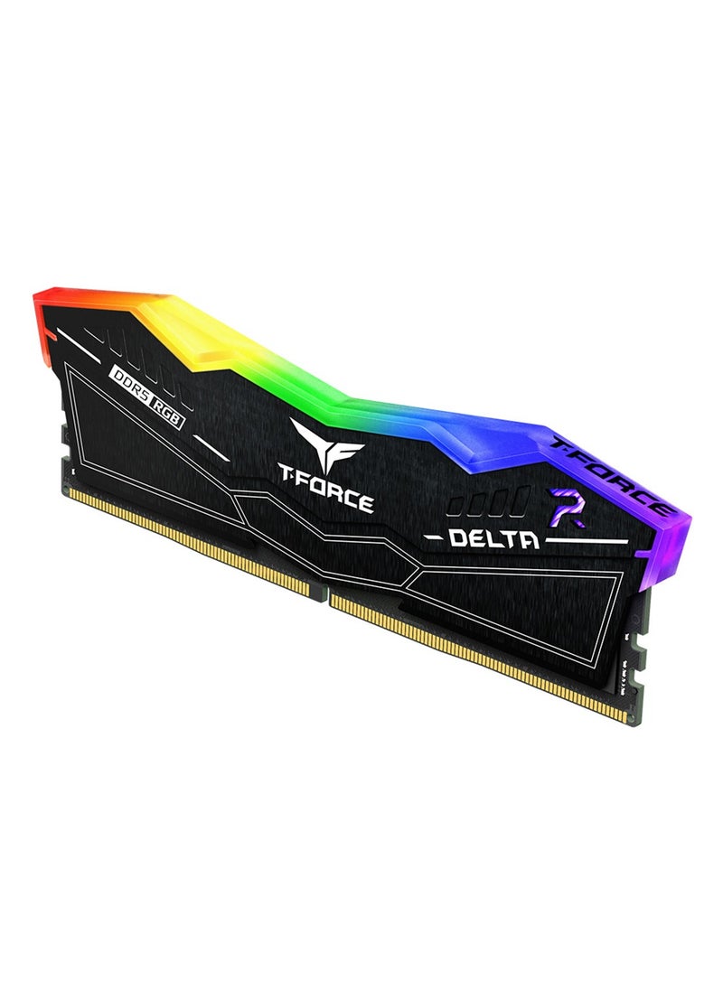 TeamGroup T-Force Delta RGB DDR5 64GB (2x32GB) 6000MHz CL38 1.25V Desktop Memory Kit – Intel XMP 3.0 & AMD EXPO Ready, Ultra-Wide 120° RGB Lighting, Black Heatsink, DIMM, Low-Profile 46.1mm | FF3D564G6000HC38GDDC01  - Image 5