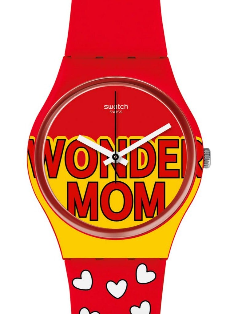 Swatch Unisex Iamwondermom - Muttertagsspecial  Limitiert Quartz Movement Water Resistant Wrist Watch - 34 Mm  - Image 1