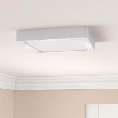 D'Mak D’Mak 22 Watt White LED Panel Ceiling Light, Surface Mounted LED Light with Energy Saving Square, Pack of 6 Energy-Efficient Lights – Bright, Durable & Long-Lasting Brighten Your World - Image 2