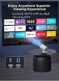 ماركة غير محددة جهاز عرض LED محمول 2.4 جيجا هرتز 720 بكسل جهاز عرض ذكي صغير للسينما المنزلية مزود بشبكة Wifi 6 مع واجهة HDMI  - Image 2