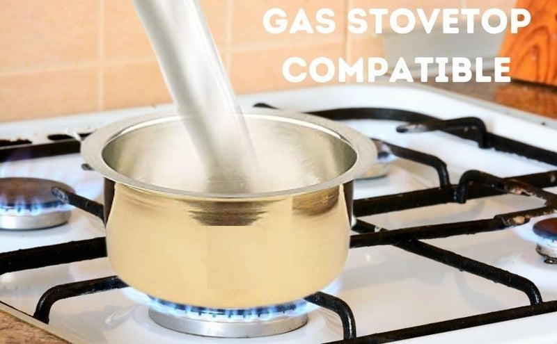 Pure Brass Pital Bhagoni Tope Topia Cookware Patila - Round Heavy Bottom Tapeli, Bhagona Capacity- 1000ML-Pack of 1- Handmade Gift Item - Image 2