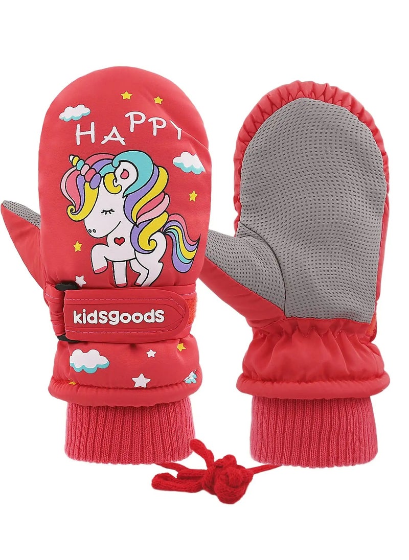 Generic - Kids Winter Waterproof Snow Gloves for Boys and Girls, Fleece Lined Mittens, Windproof Warm Ski Gloves for Toddlers - Image 1