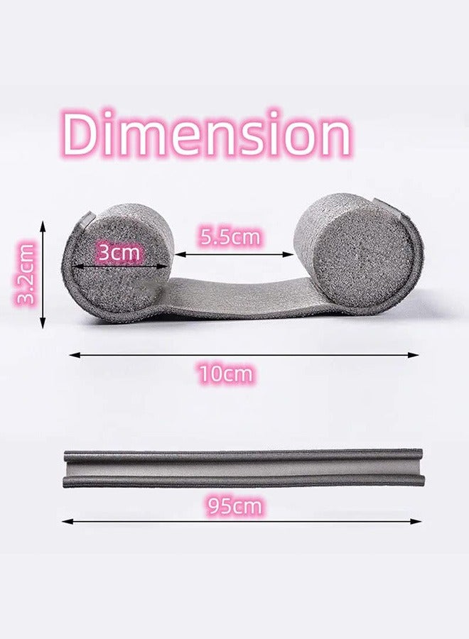 Door Bottom Sealing Strip Guard For Home, Door Acoustic Sealing, Anti-Mosquito, Door Partition Anti-Collision, Door Handle, Door Slit, Windproof, Door Sealing Cover (Brown) - Image 2