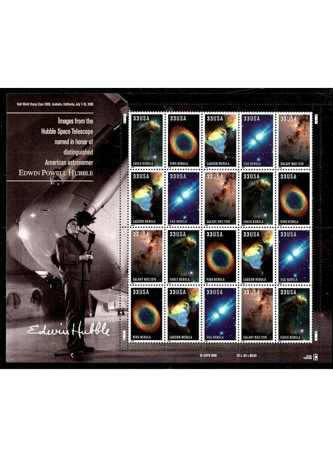 USPS 2000 Hubble Telescope Images 33 Cent Pane Of 20 Postage Stamps Scott 3388A  - Image 1