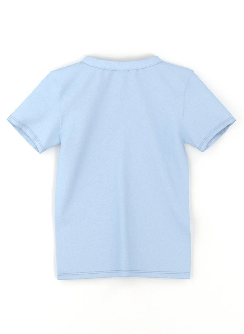 Nautinati Blue Nautinati Boys' Cotton Graphic Chest Print T-shirt for Men | Best Price UAE