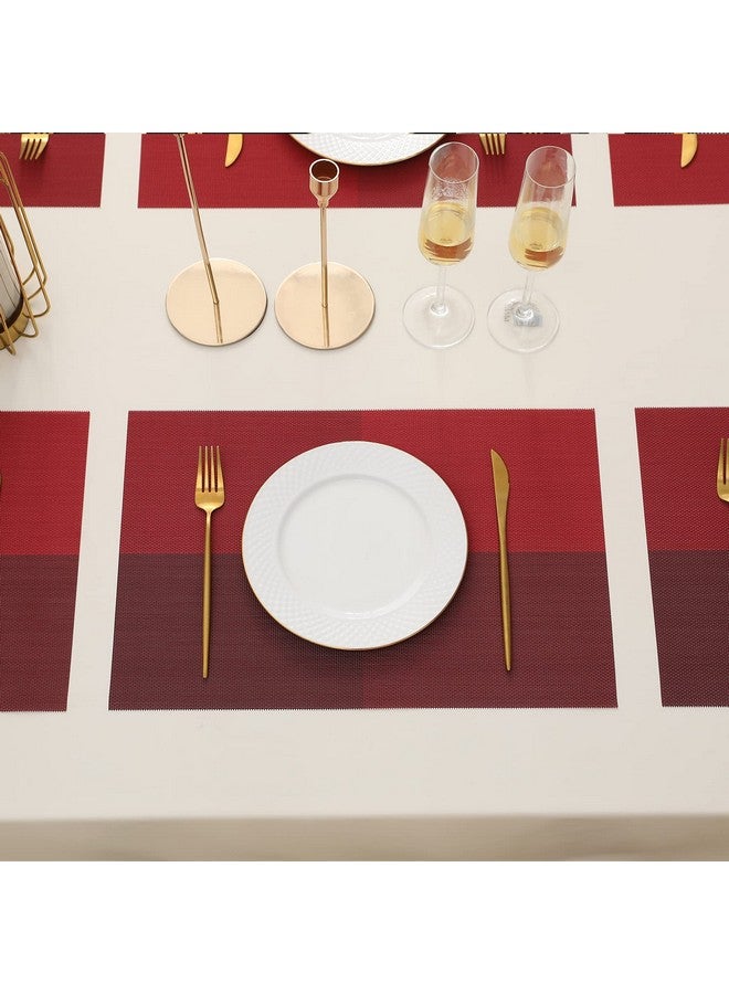 HOKIPO PVC Washable Mats for Dining Table Set of 6 - 45x30 cm (AR3281) - Image 3