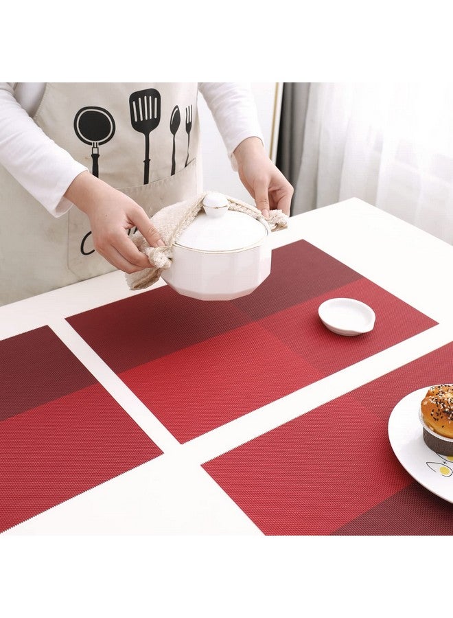 HOKIPO PVC Washable Mats for Dining Table Set of 6 - 45x30 cm (AR3281) - Image 4
