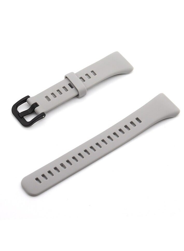 Huawei Band 6 Replacement Silicone Band Adjustable Waterproof Smart Watch Strap  Gray - Image 2