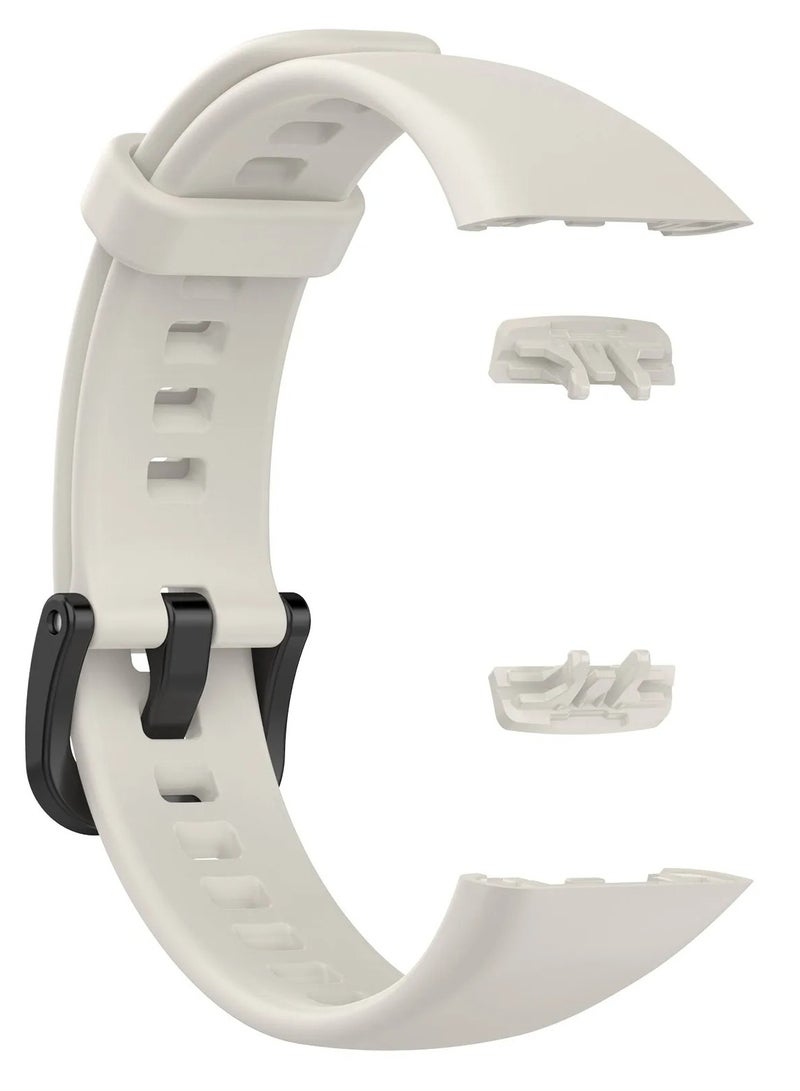 Huawei Band 6 Replacement Silicone Band Adjustable Waterproof Smart Watch Strap  Gray - Image 1